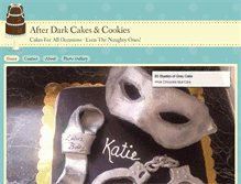 Tablet Screenshot of afterdarkcakesandcookies.com